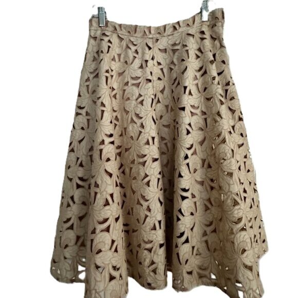 Ann Taylor Floral Cut Full Skirt - Picture 3 of 8